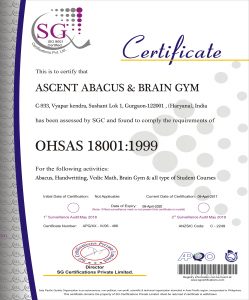 OHSAS Certificate